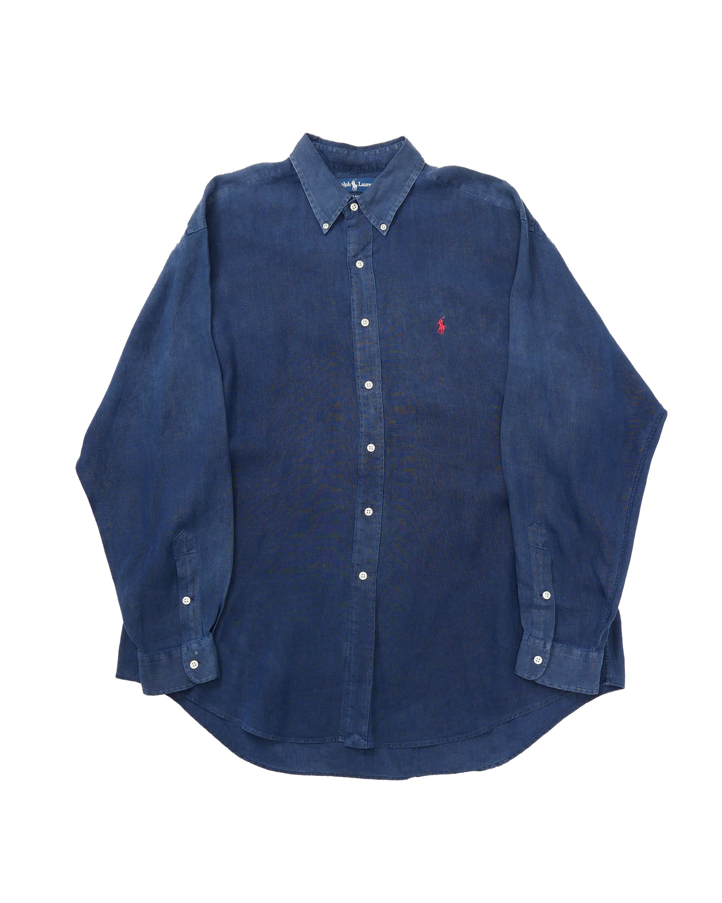 RALPHLAUREN / 90's Linen L/S Shirt "BLAKE"