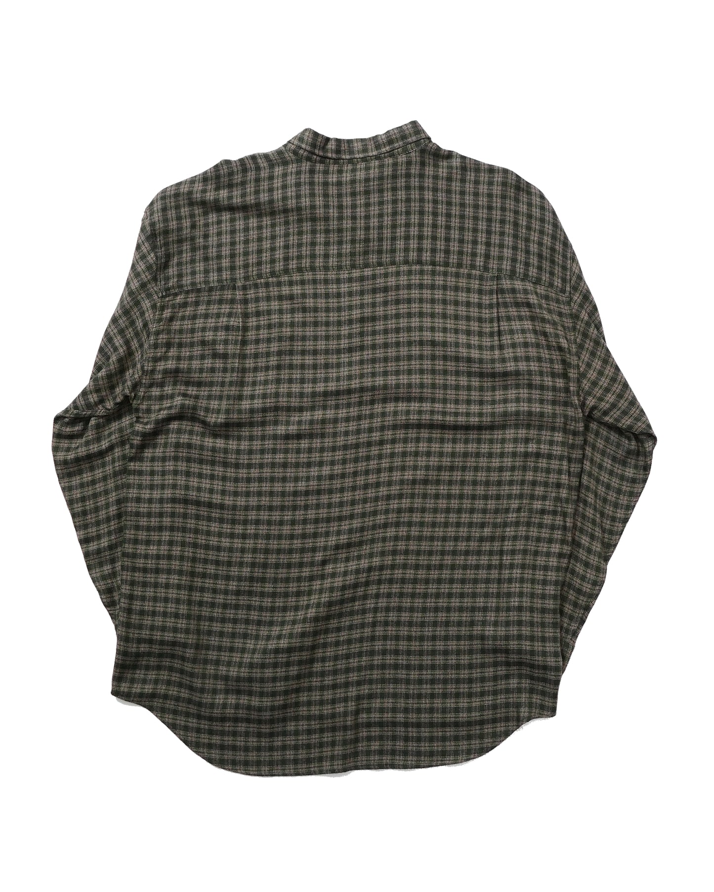 LE COLLEZIONI STRUCTURE / 90’s~00’s Rayon Plaid L/S Shirt -XL-