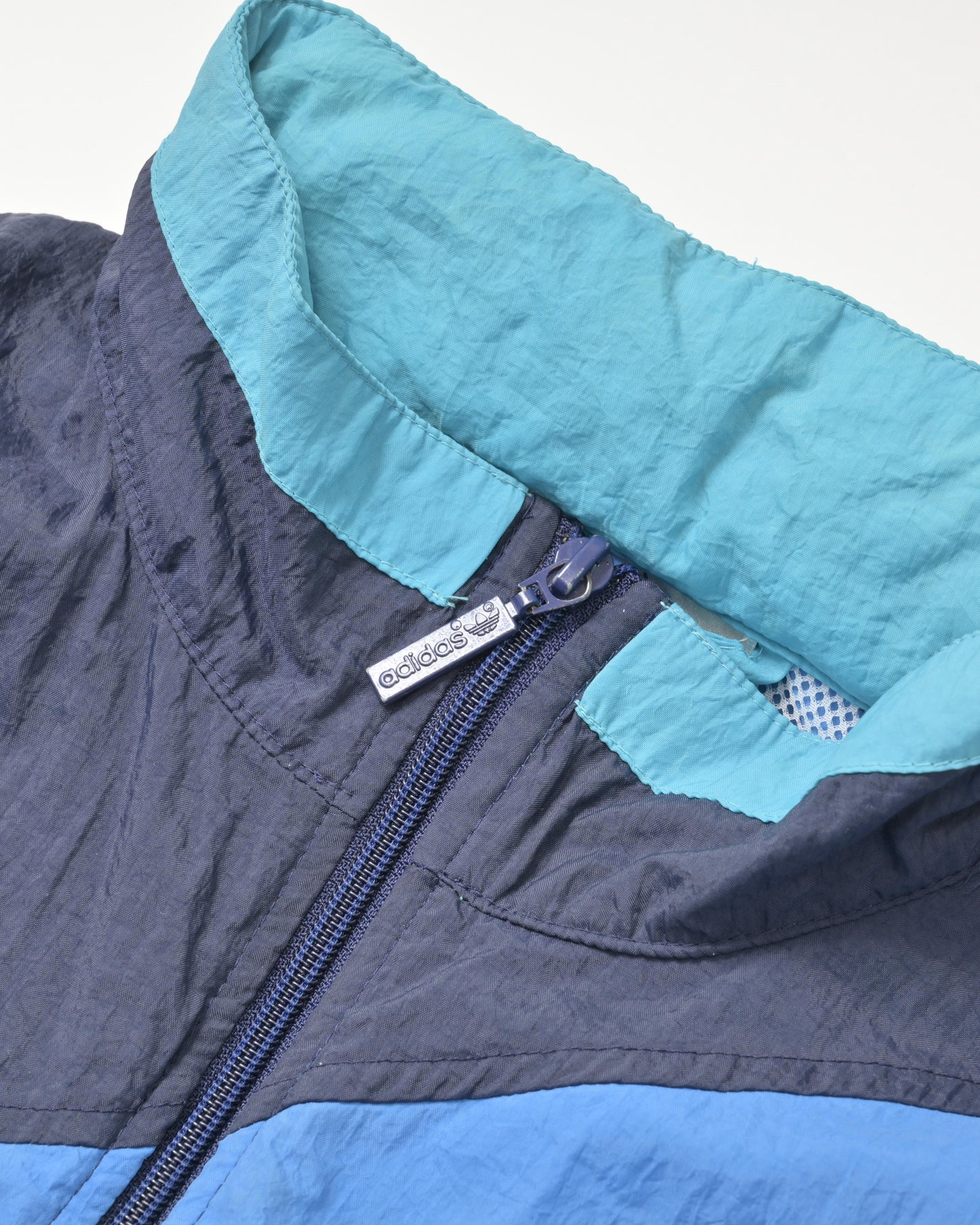 ADIDAS / 80's Color Block Windbreaker Jacket -M-