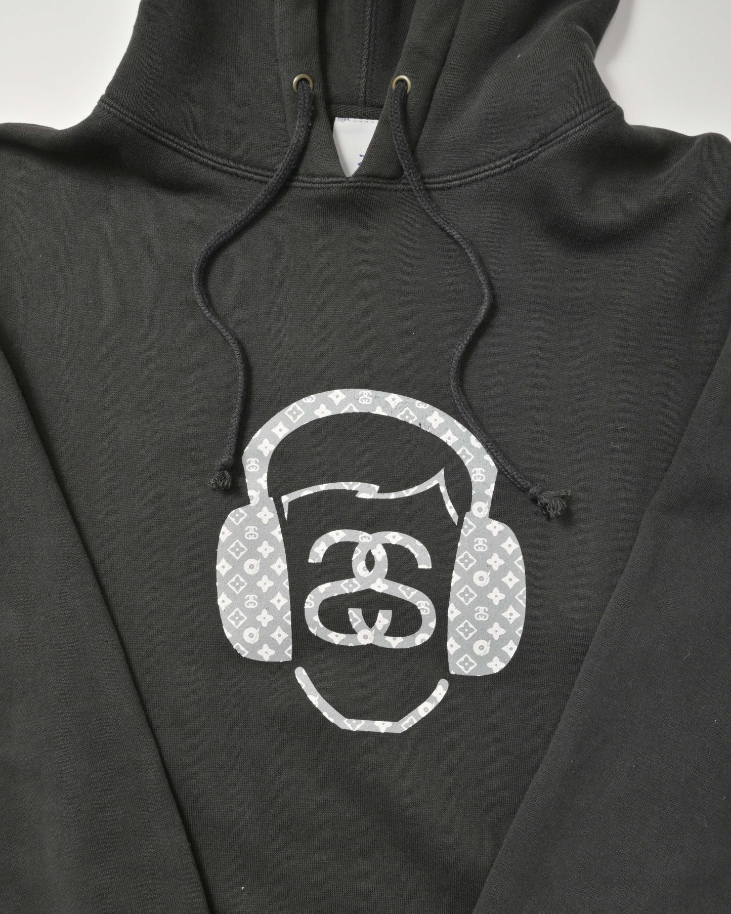 STUSSY / 90's LV Monogram Headphone Hoodie "Made in USA" -L-
