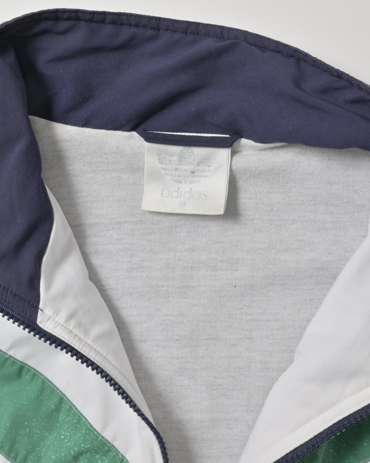 ADIDAS / 80's~90's Stripe Poly Jacket -XL-