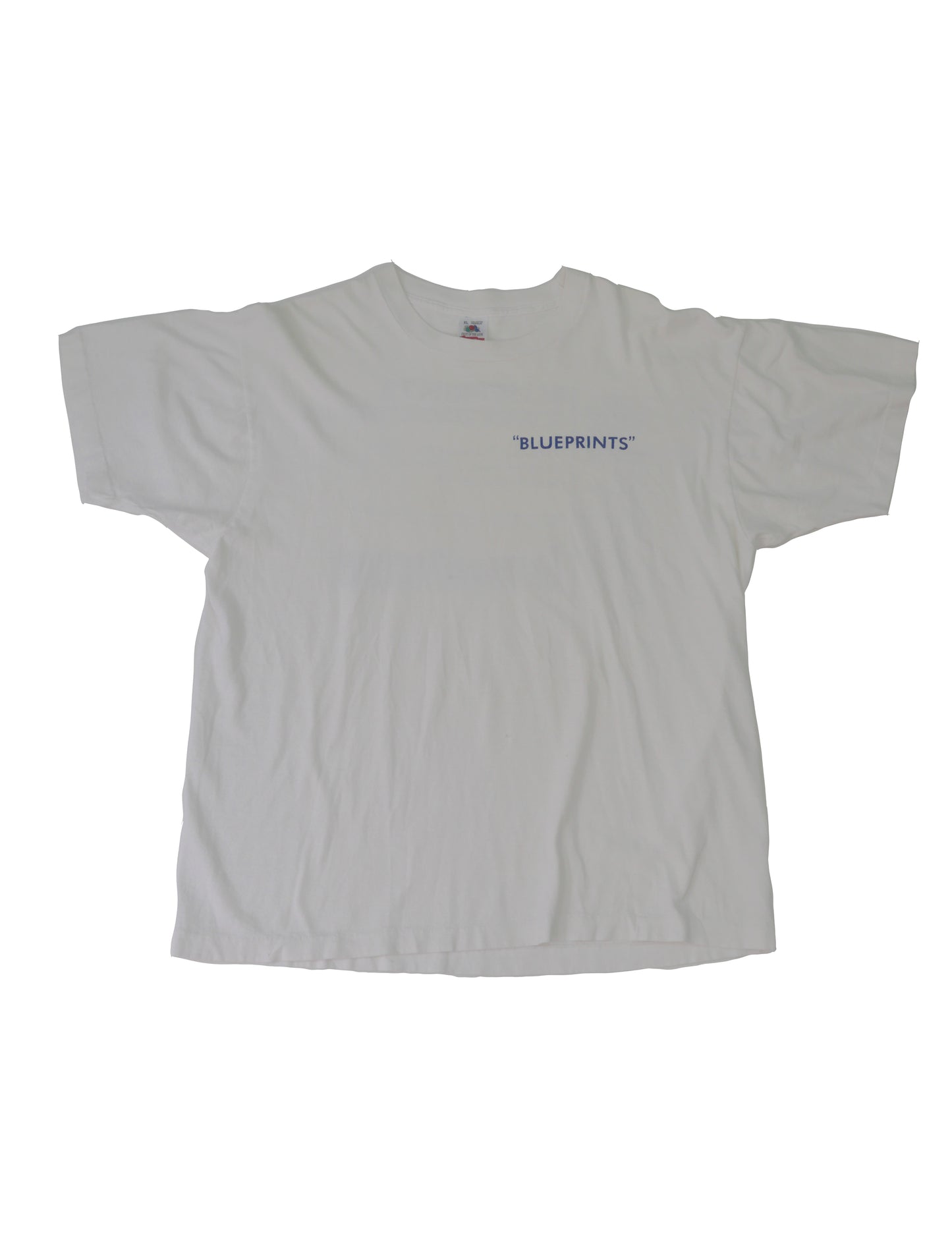 90's~ BLUE PRINTS Tee "Made in USA" -XL-