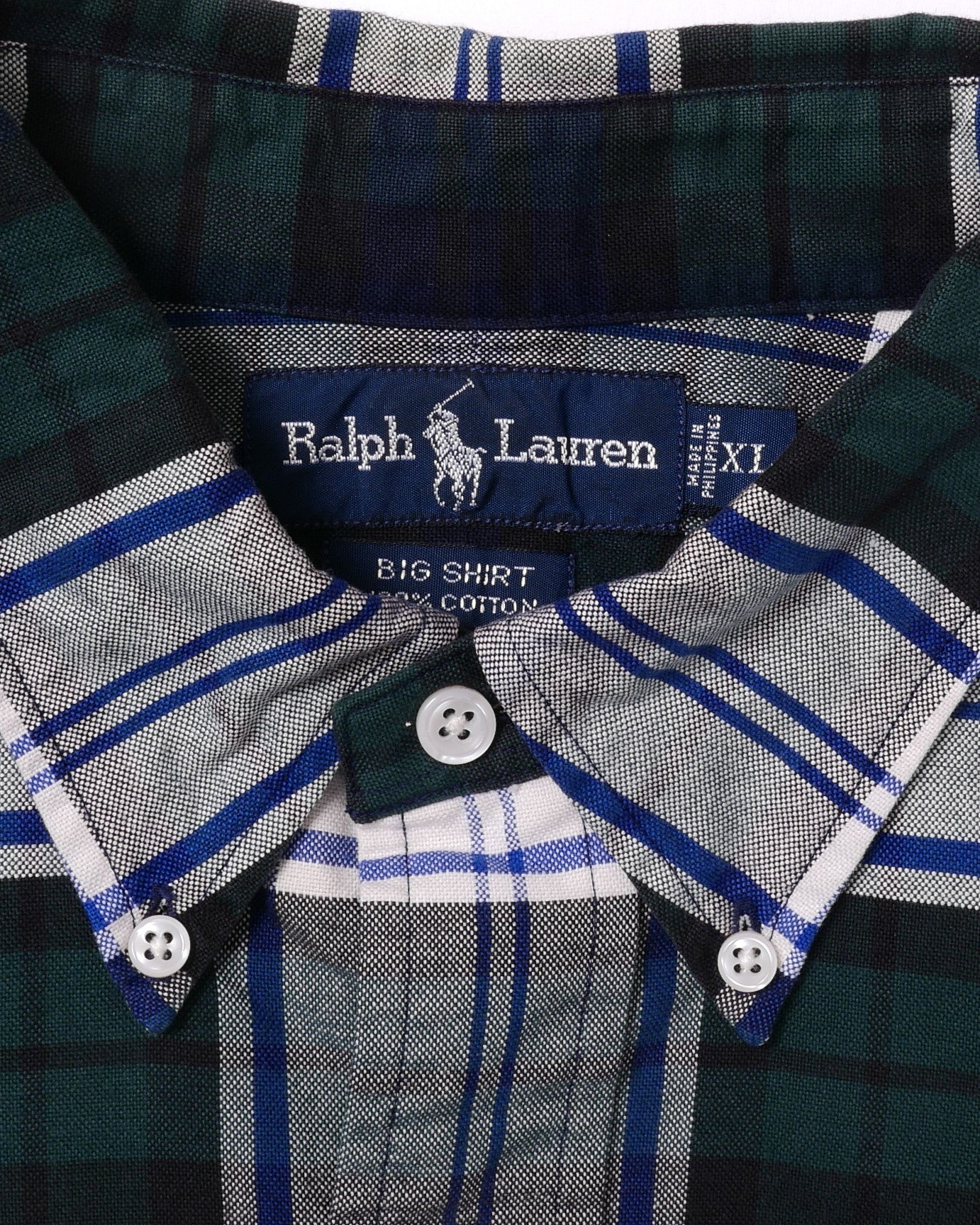 RALPHLAUREN / 90's B.D Shirt "BIG SHIRT" -XL-