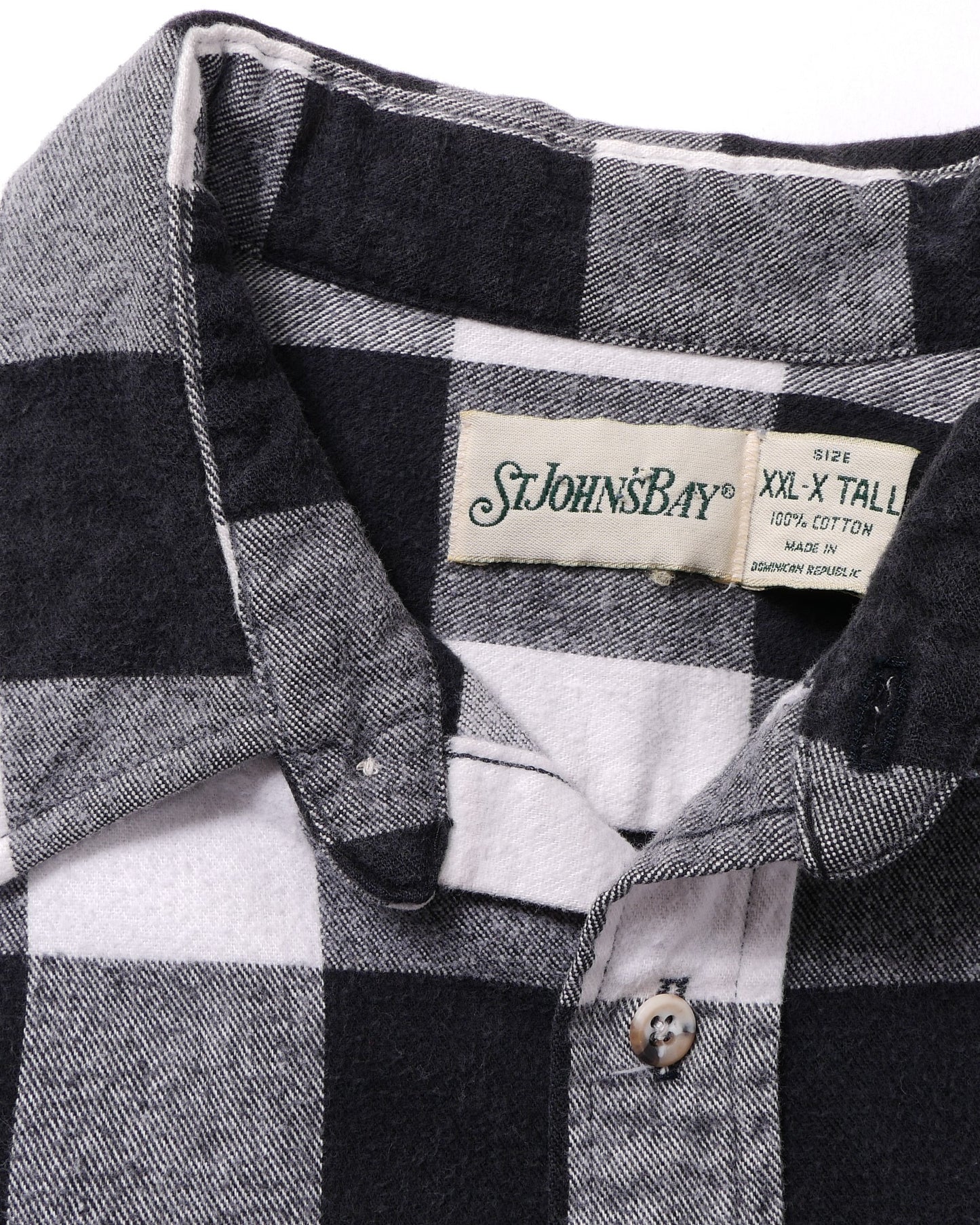 ST JOHNS' BAY / 90's Block Check Heavy Flannel Shirt -XXL-