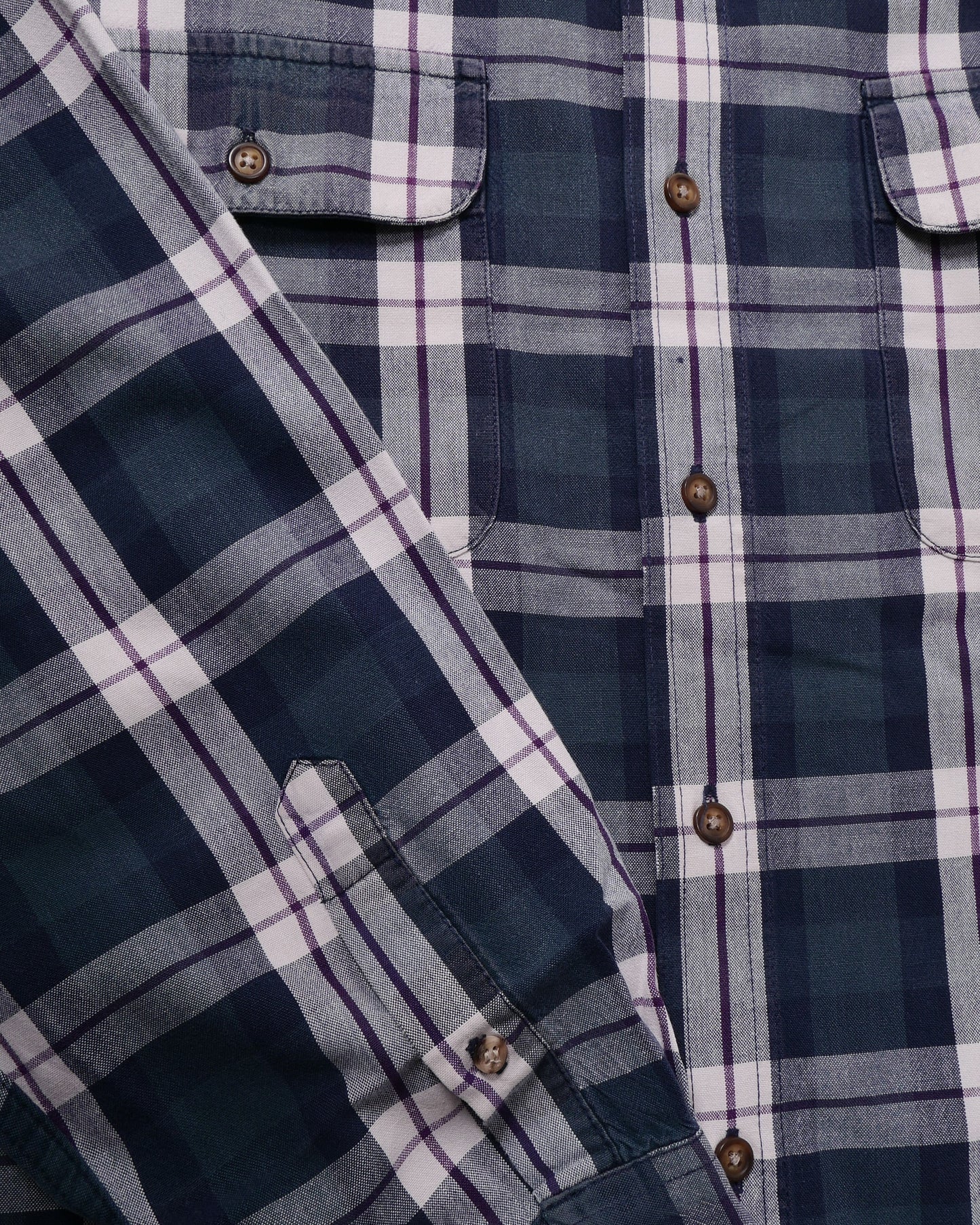GAP / 90's~00's Plaid L/S SHIRT -L-