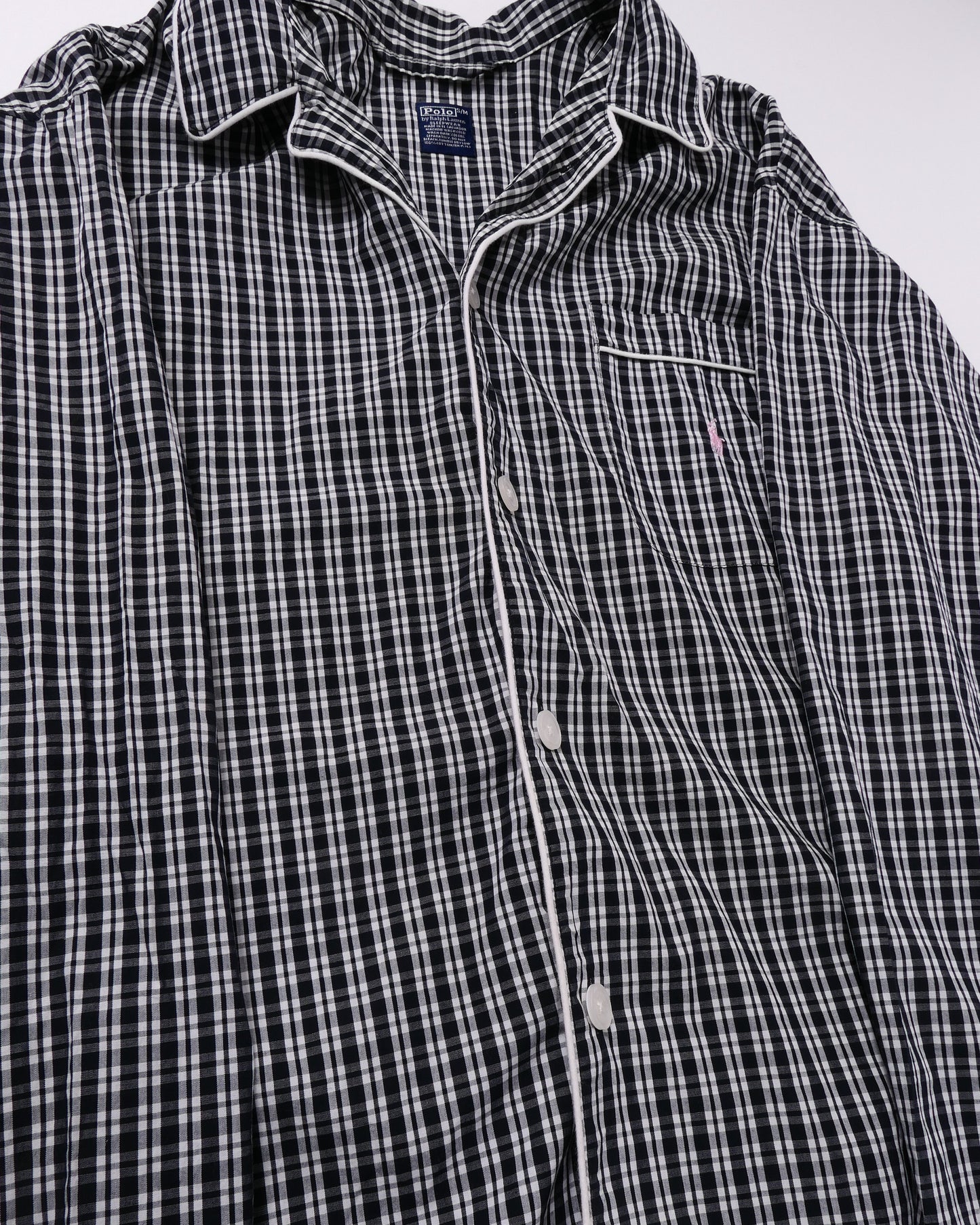 POLO RALPHLAUREN / 90's~ SLEEP WEAR Pajama Shirt -S/M-