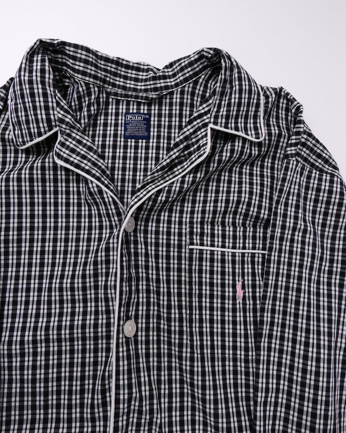 POLO RALPHLAUREN / 90's~ SLEEP WEAR Pajama Shirt -S/M-