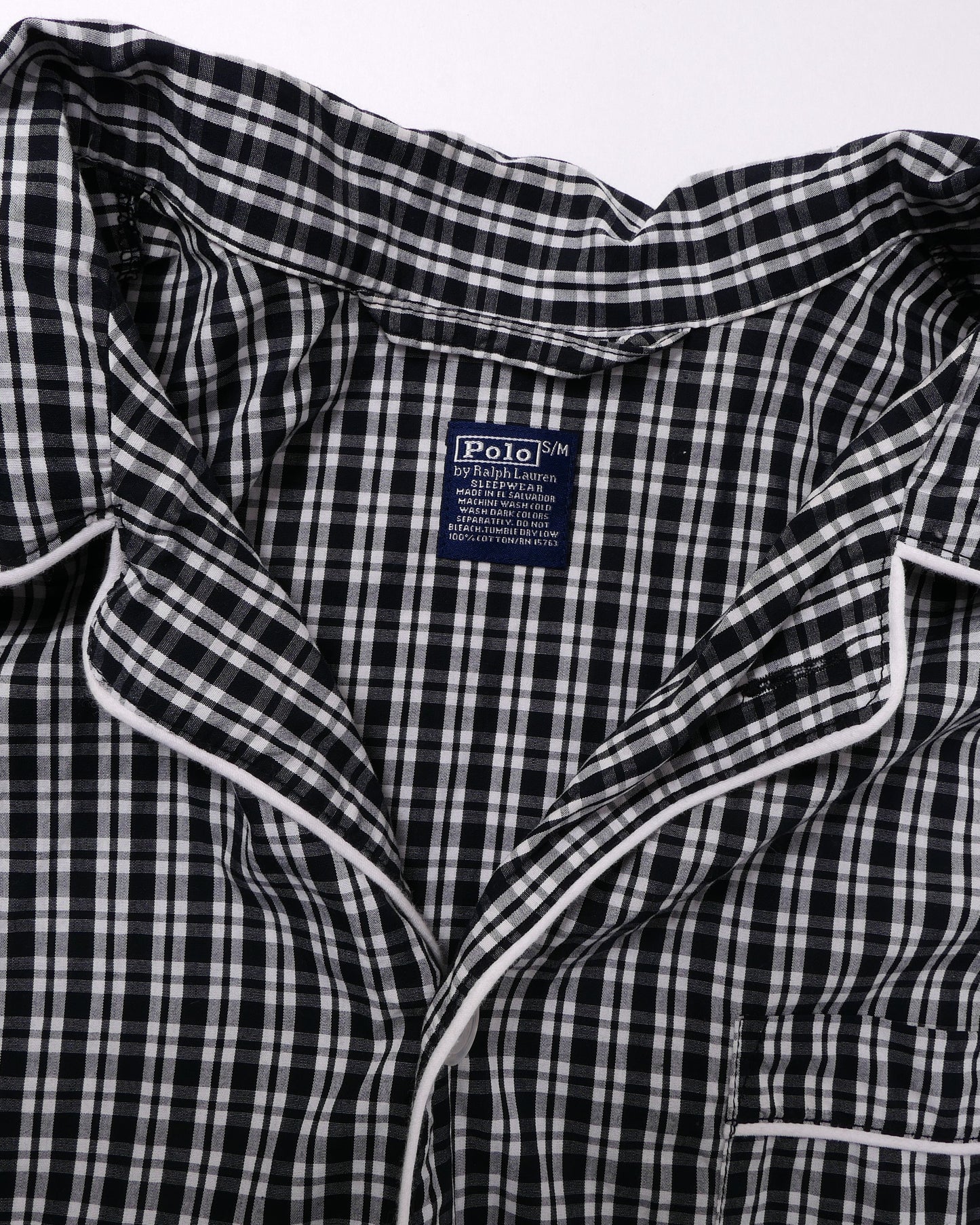POLO RALPHLAUREN / 90's~ SLEEP WEAR Pajama Shirt -S/M-