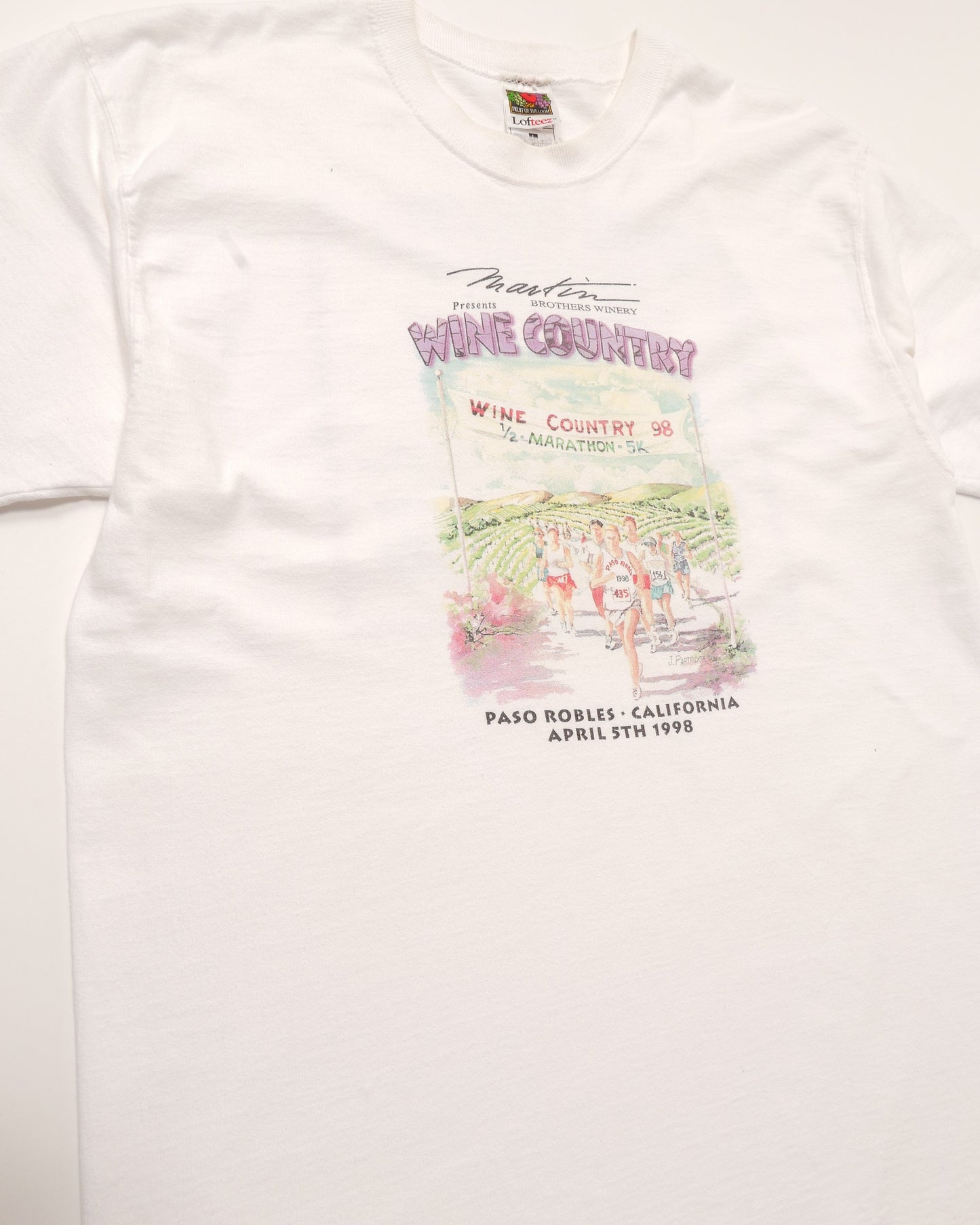 90's WINE COUNTRY 1/2 MARATHON & 5K Tee