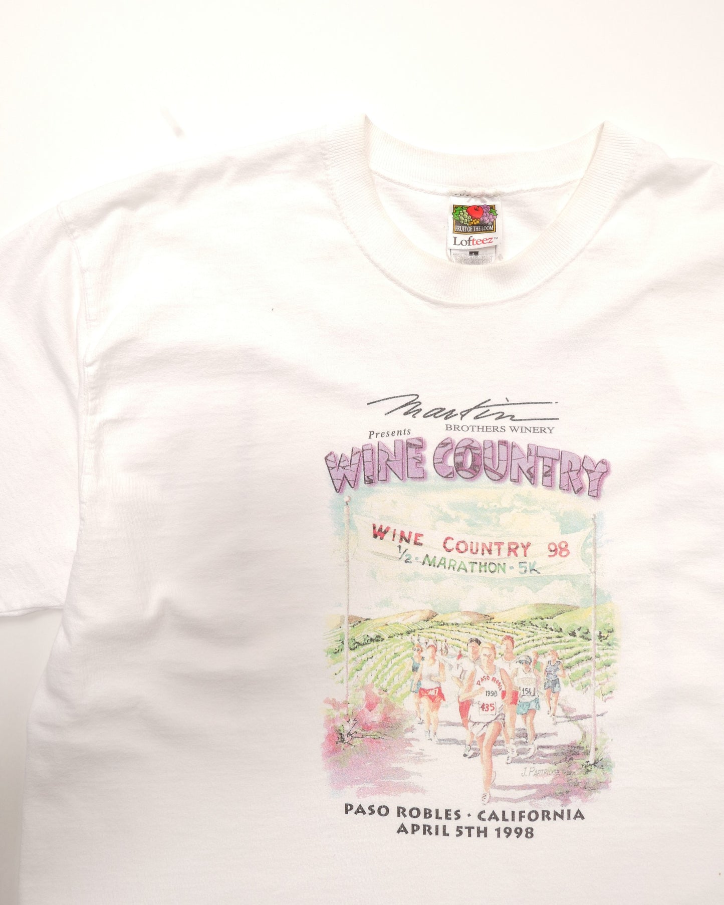 90's WINE COUNTRY 1/2 MARATHON & 5K Tee