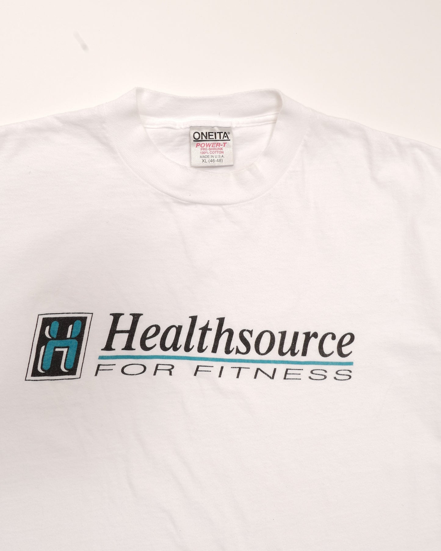 ONEITA / 90's Healthsource FOR FITNESS Tee "Made in USA" -XL-