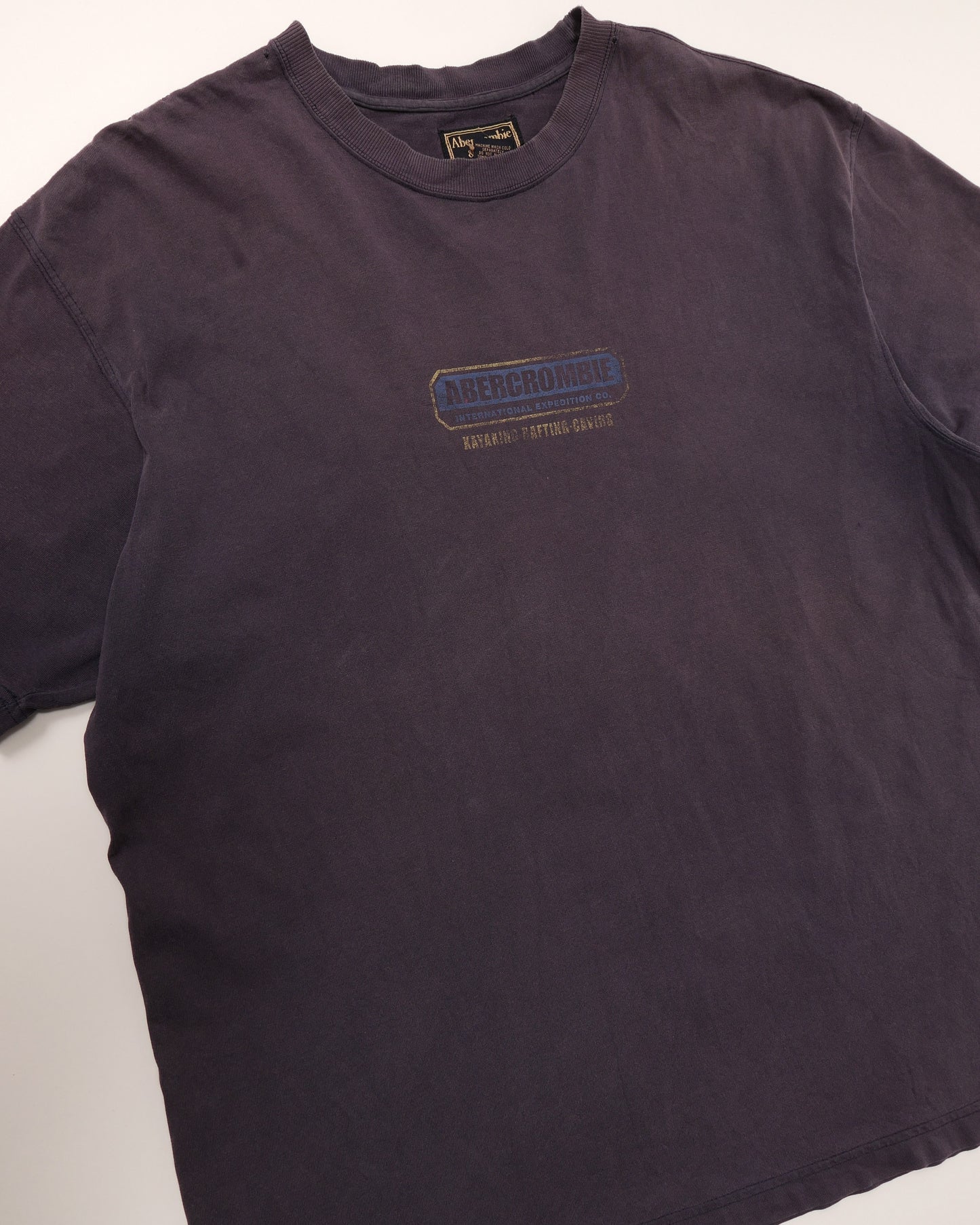 ABERCROMBIE & FITCH / 90's Kayaking Tee "Made in USA" -XL-