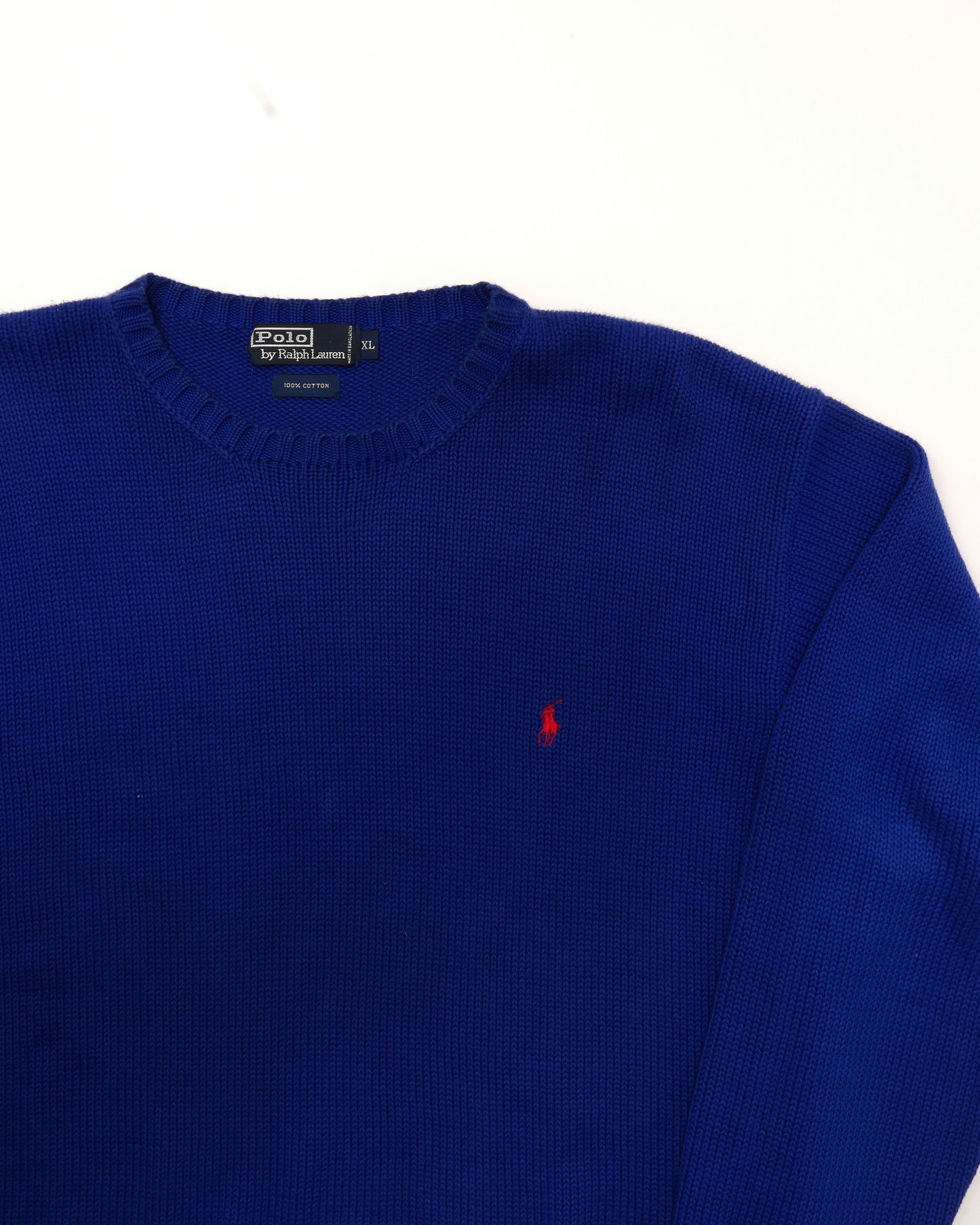 POLO RALPHLAUREN / 90's~ Cotton Knit Sweater -XL-