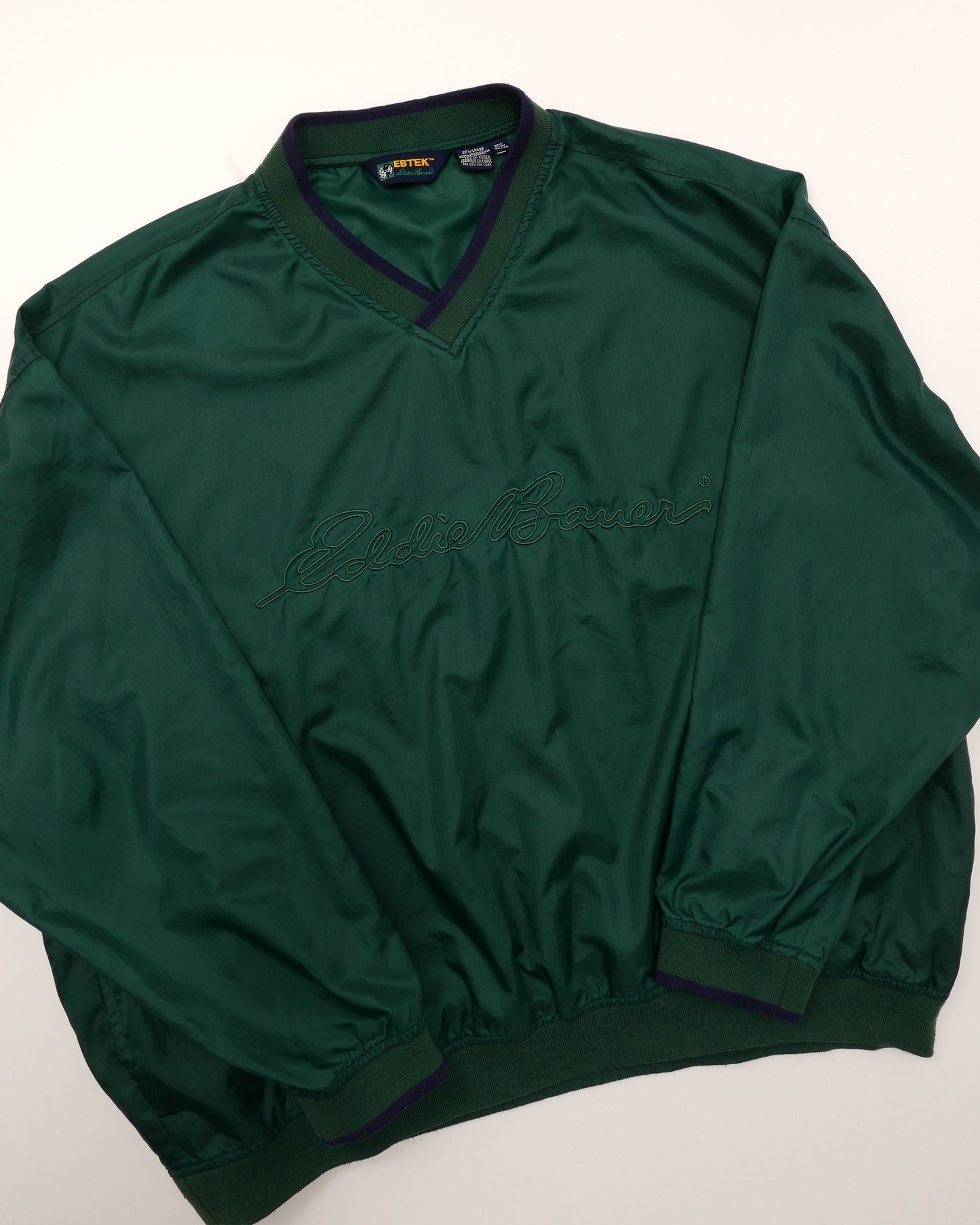 EDDIE BAUER / 90's EBTEK Ripstop Nylon Pullover -XL-