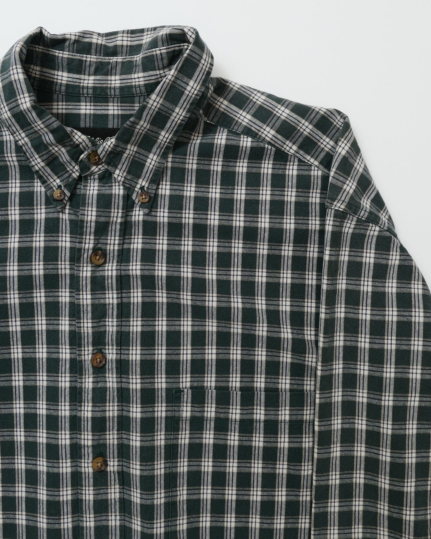EDDIE BAUER / 90's~ Check B.D Shirt -L-