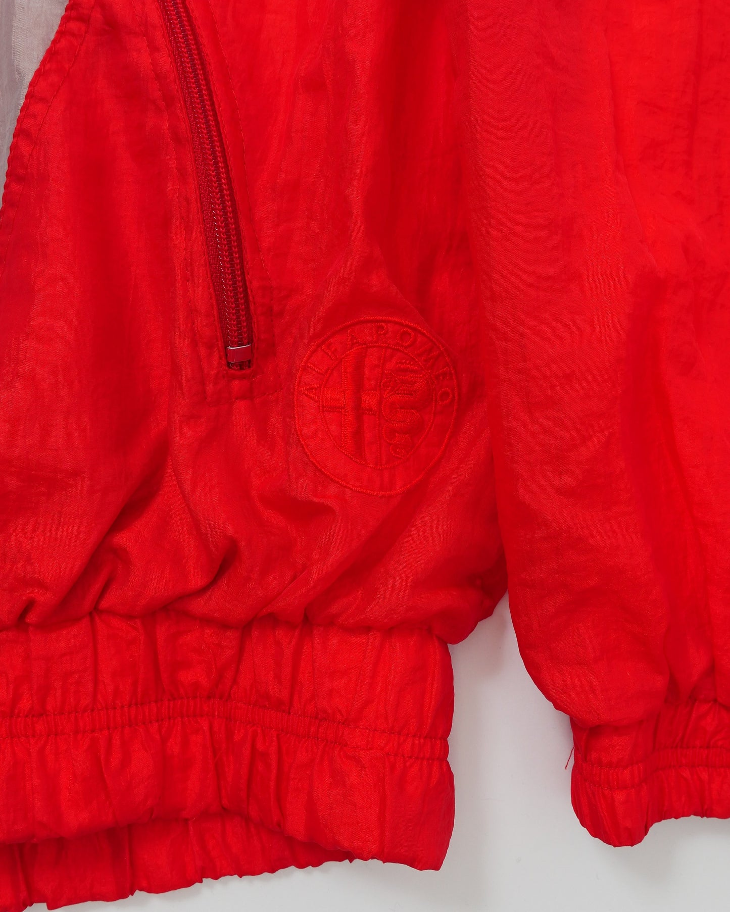 ALFA ROMEO / 80's~90’s Poly Jacket "MADE in ITALY" -XL-