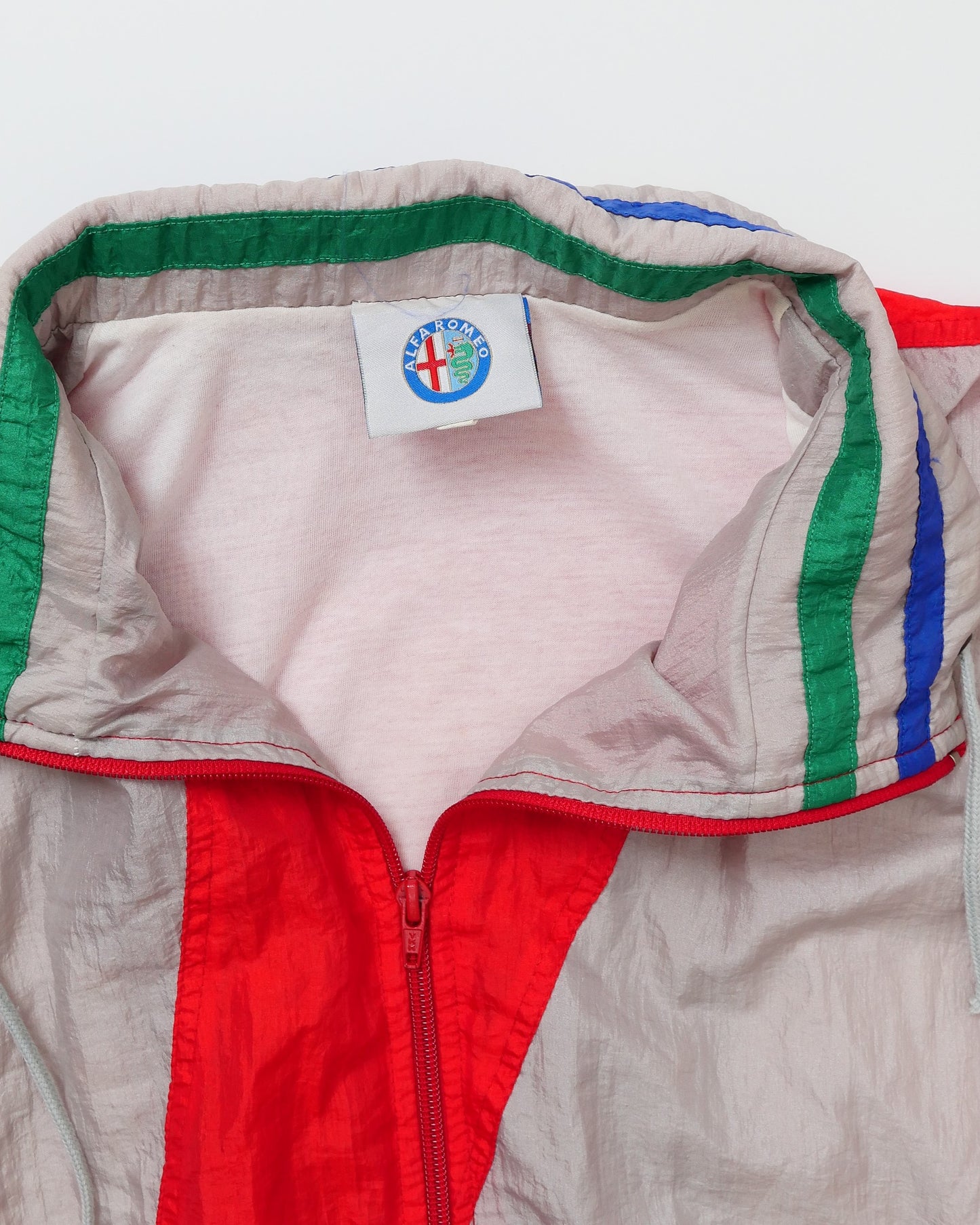 ALFA ROMEO / 80's~90’s Poly Jacket "MADE in ITALY" -XL-
