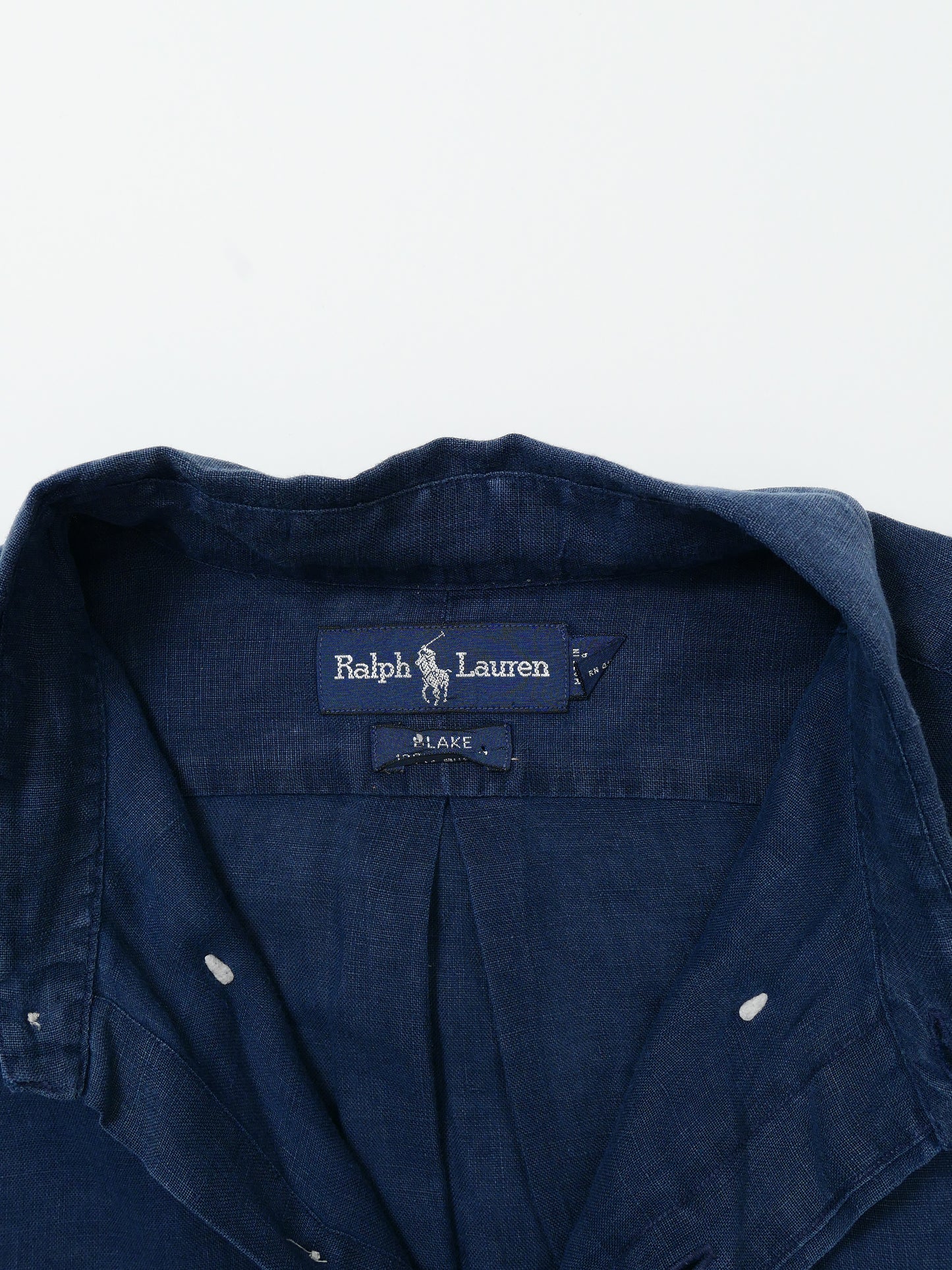 RALPHLAUREN / 90's Linen L/S Shirt "BLAKE"