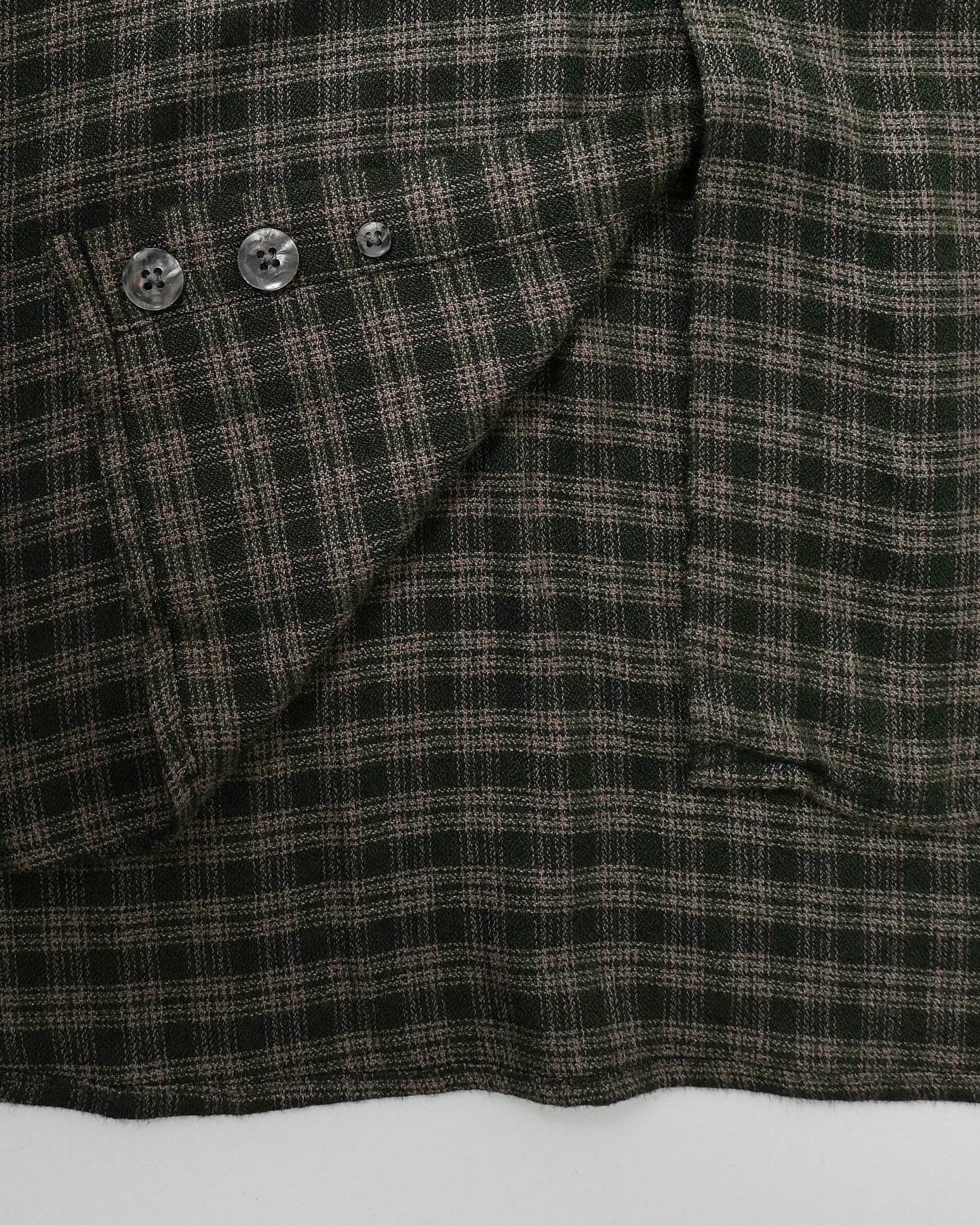 LE COLLEZIONI STRUCTURE / 90’s~00’s Rayon Plaid L/S Shirt -XL-