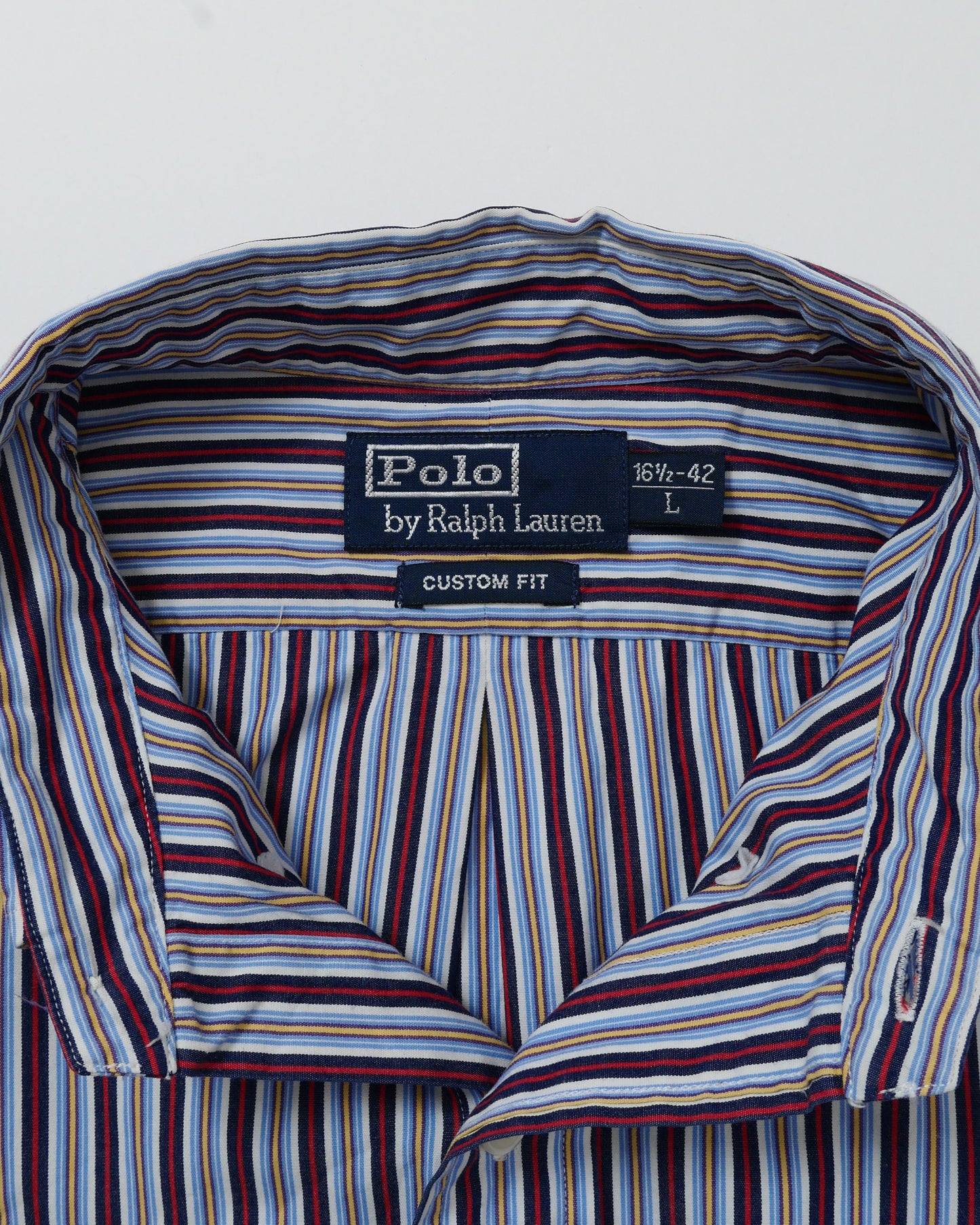 RALPHLAUREN / 90's~ Stripe L/S Shirt -L-