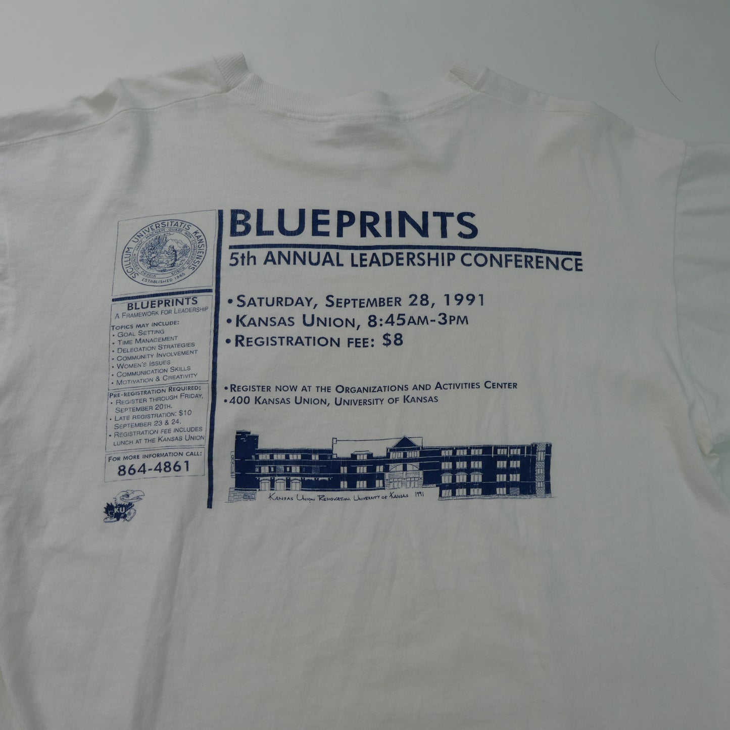 90's~ BLUE PRINTS Tee "Made in USA" -XL-