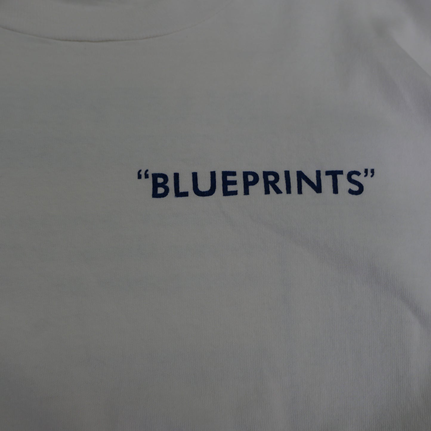 90's~ BLUE PRINTS Tee "Made in USA" -XL-