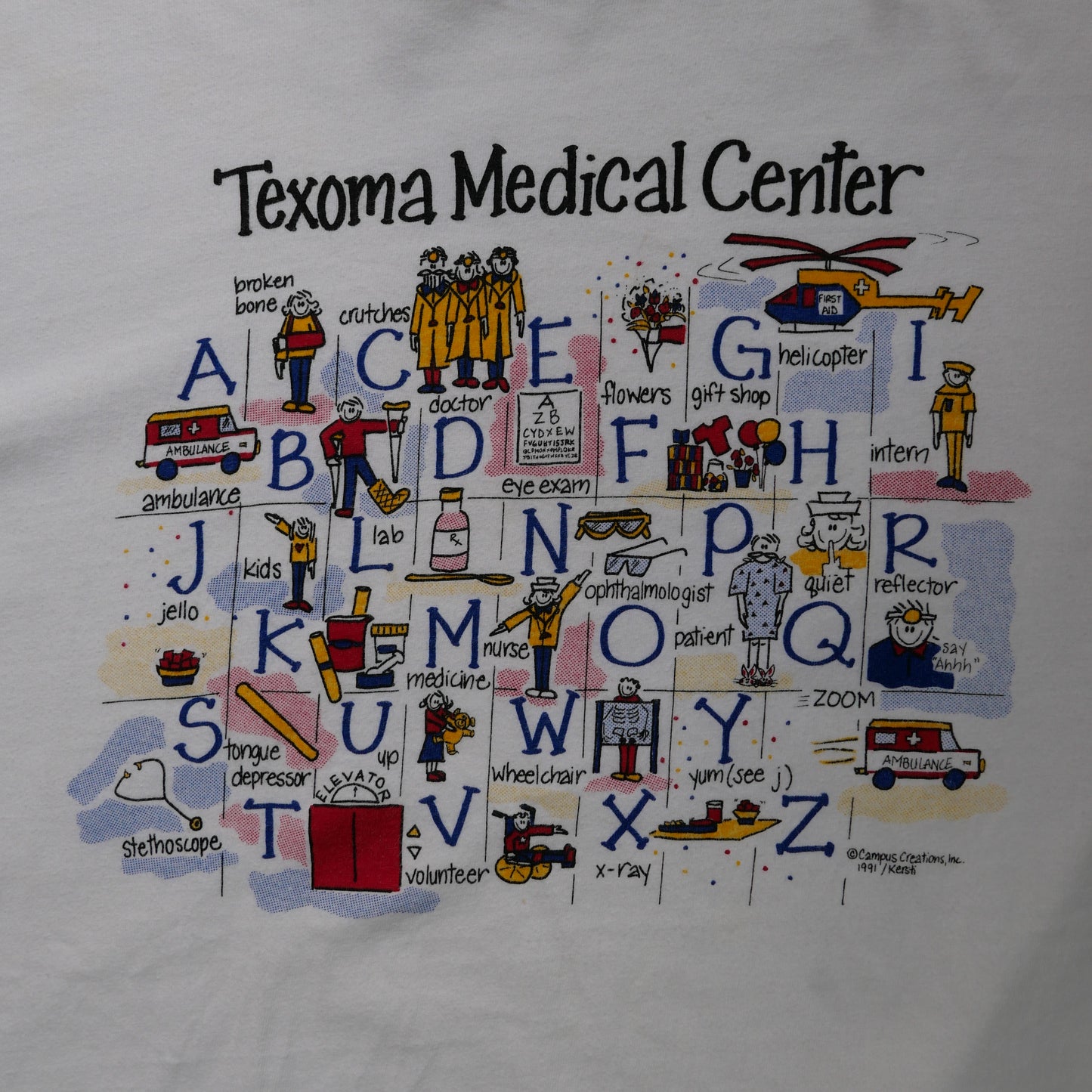 90s~ Texoma Medical Center Tee "MadeinUSA" -XXL-