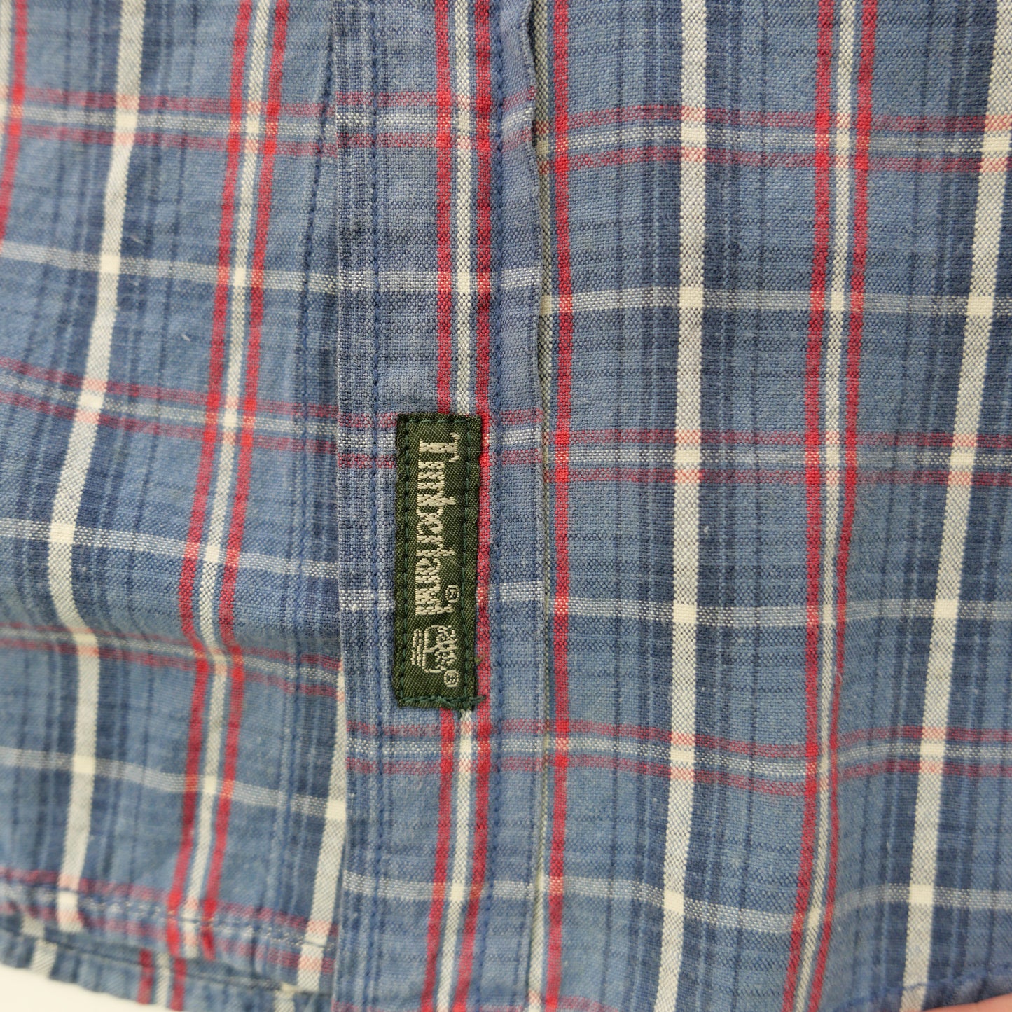 90s Timberland Plaid S/S Shirt -L-