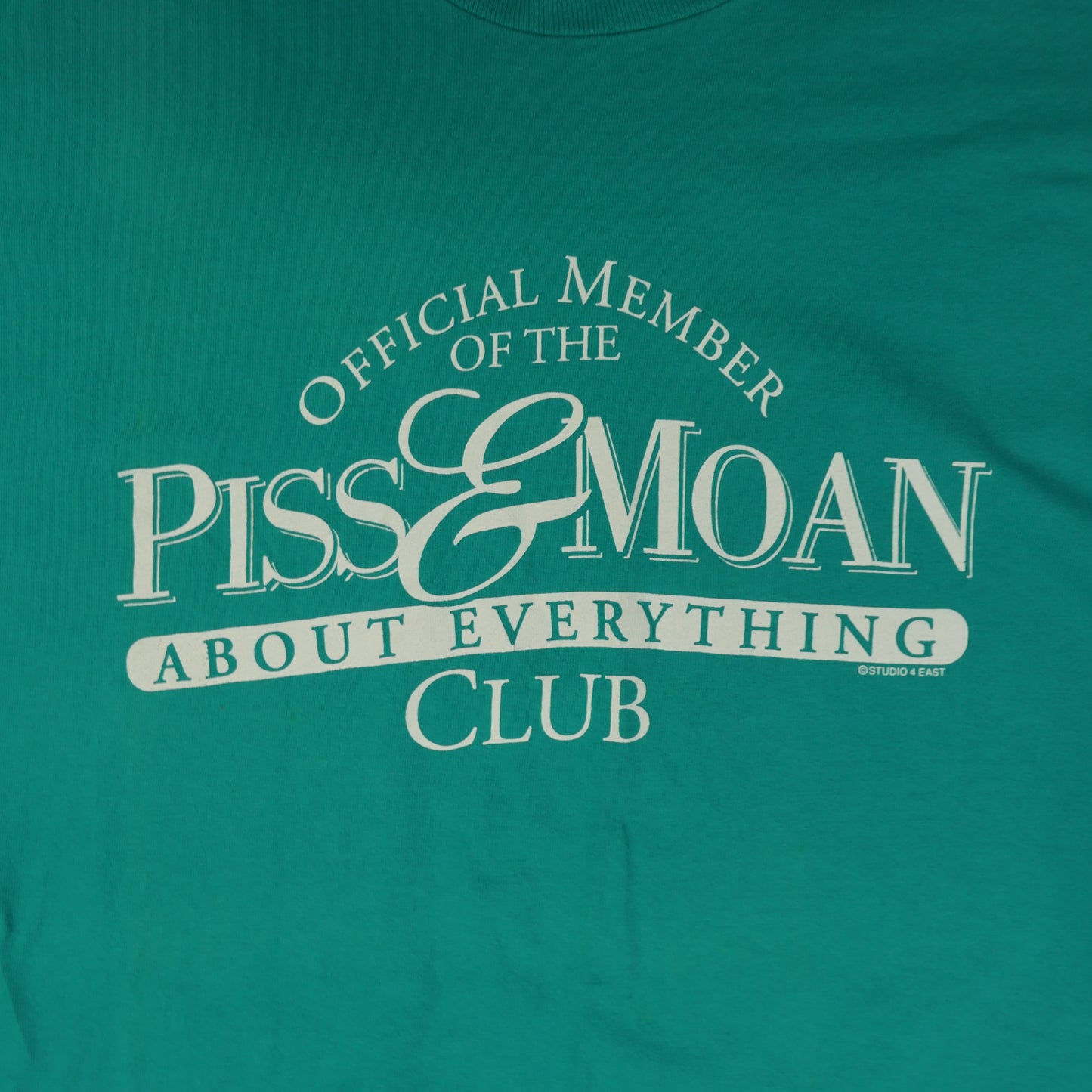 90s~ PISS&MOAN Tee "MadeinUSA" -XL-
