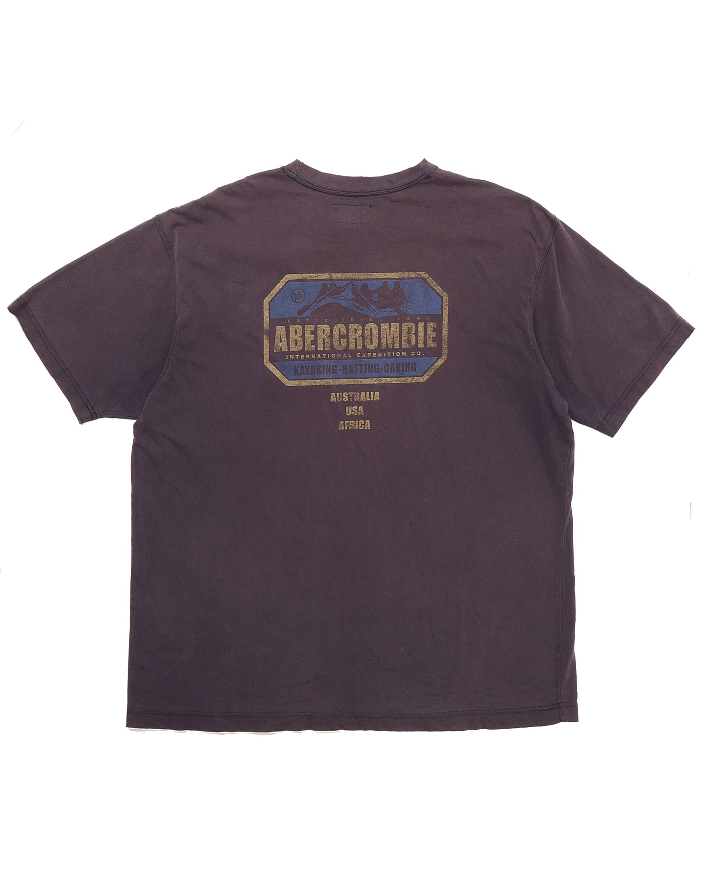 ABERCROMBIE & FITCH / 90's Kayaking Tee "Made in USA" -XL-