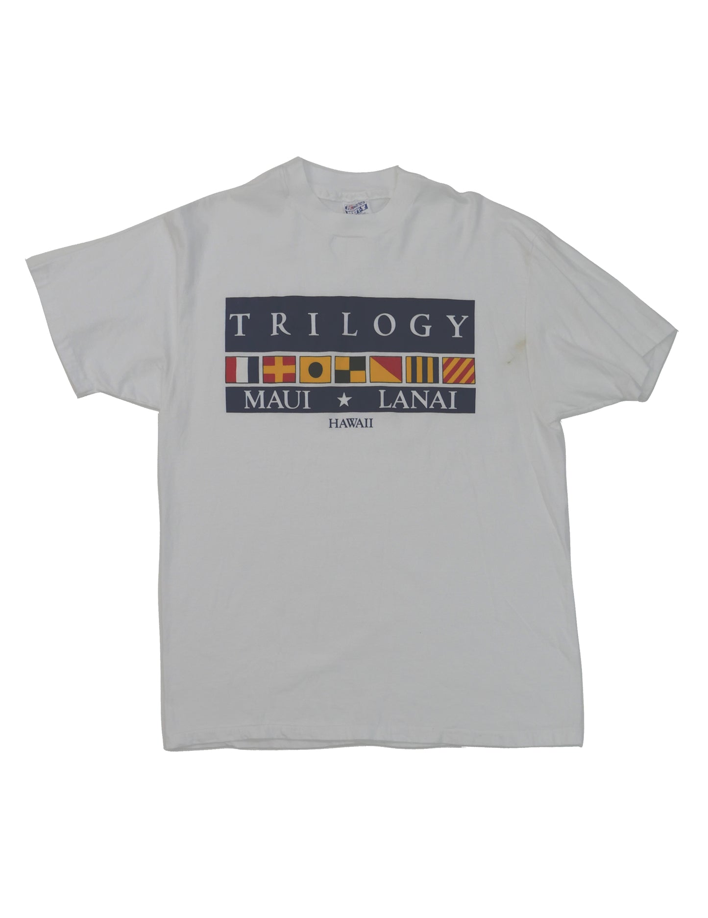 90s~ TRILOGY HAWAII Tee "MadeinUSA" -L-