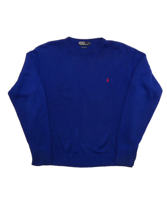 POLO RALPHLAUREN / 90's～ Cotton Knit Sweater -XL-