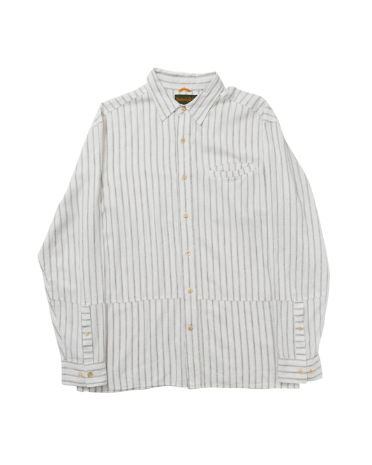 TIMBERLAND / 90's Linen Stripe L/S Shirt -XL-