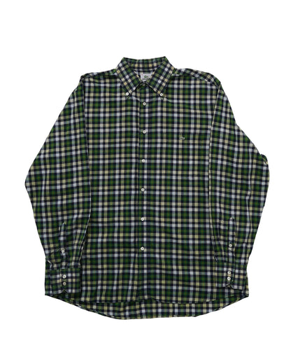 LACOSTE / 90's Check B.D Shirt "Made in FRANCE" -44-