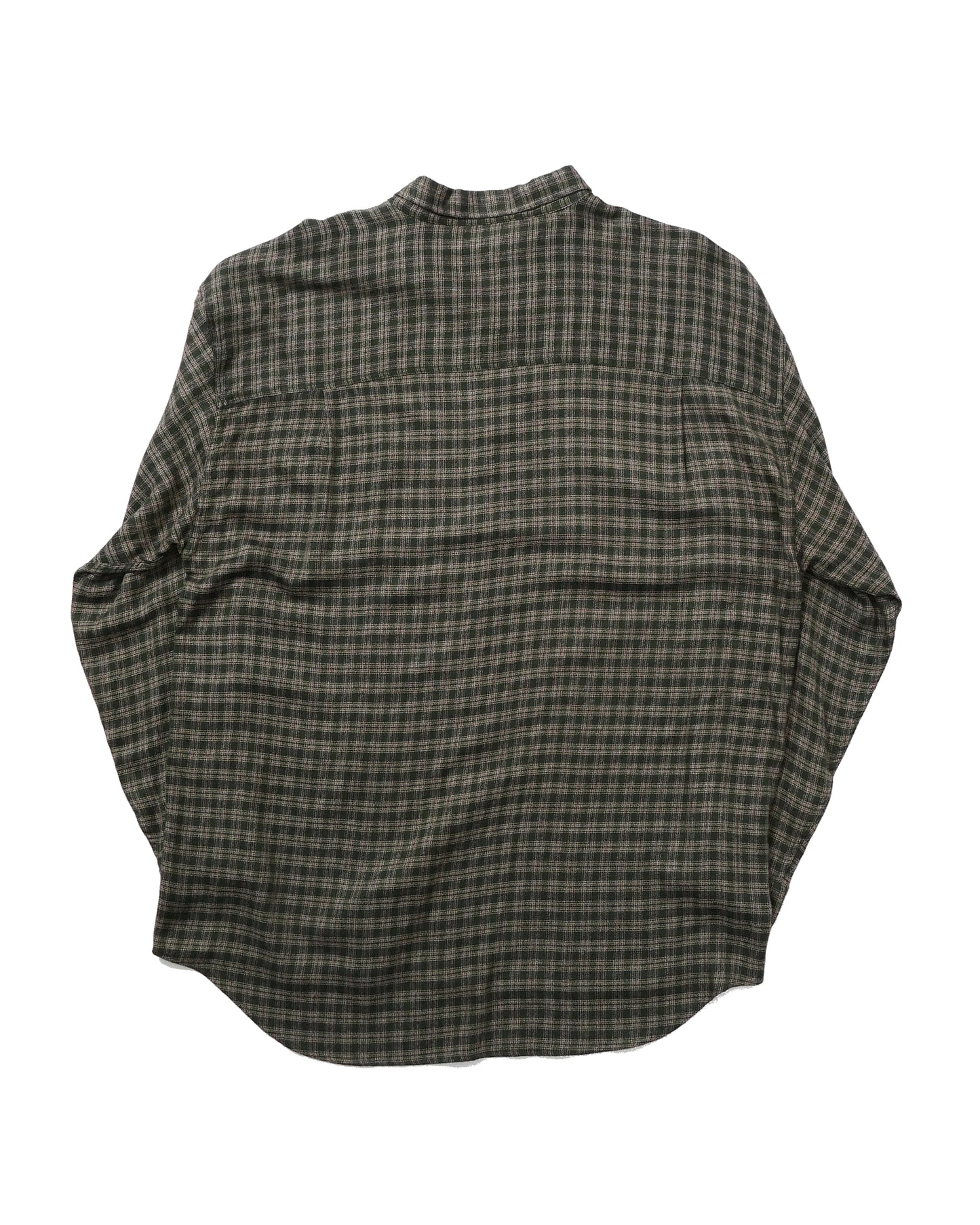 LE COLLEZIONI STRUCTURE / 90’s～00’s Rayon Plaid L/S Shirt -XL-