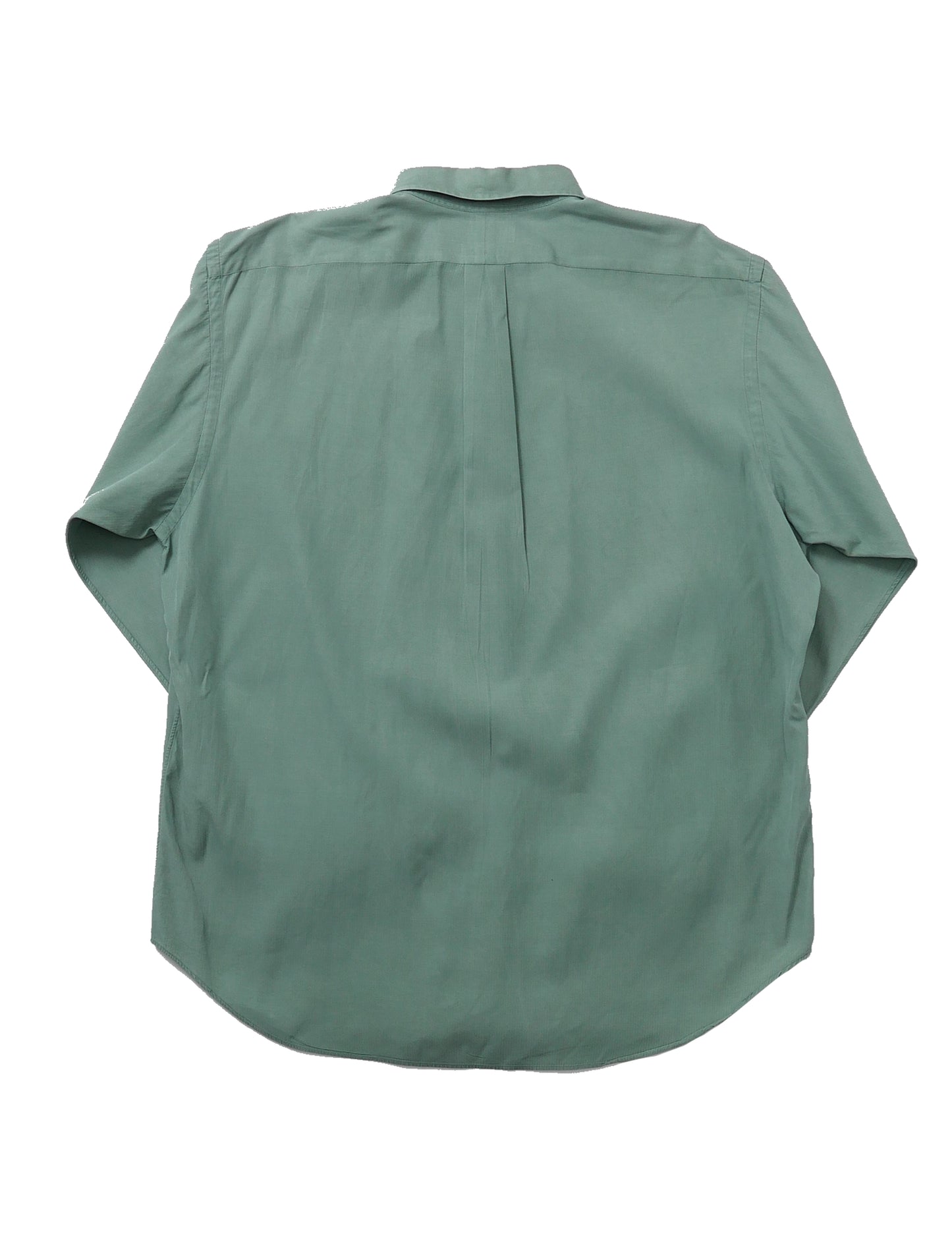 RALPH LAUREN / 90's Silk Cotton L/S Shirt "BLAKE" -XL-