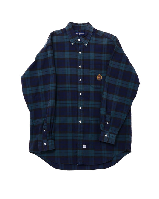 RALPHLAUREN / 90's Blackwatch Emblem Shirt -L-