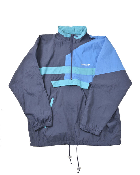 ADIDAS / 80's Color Block Windbreaker Jacket -M-