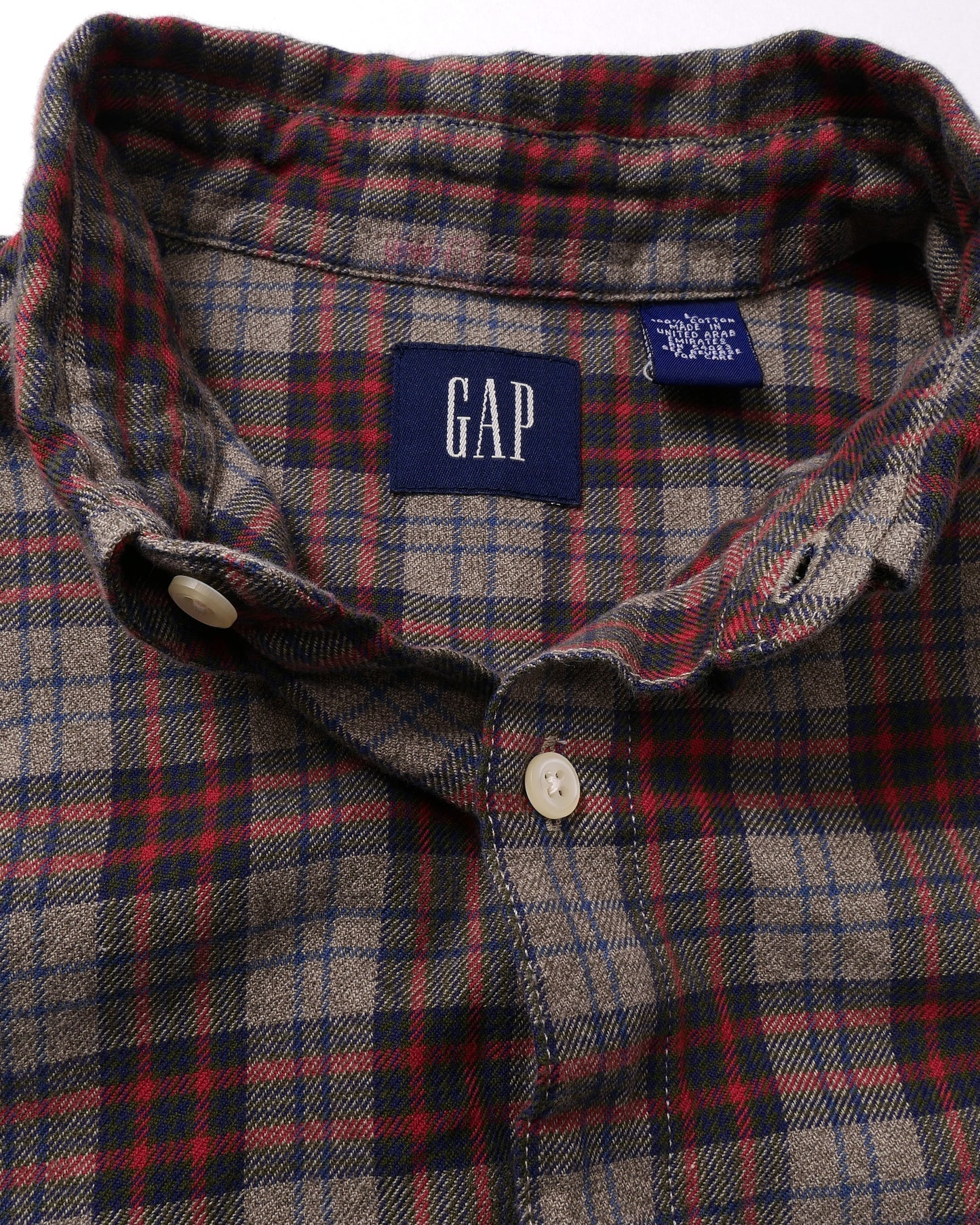 GAP / 00's Plaid L/S Shirt -L-