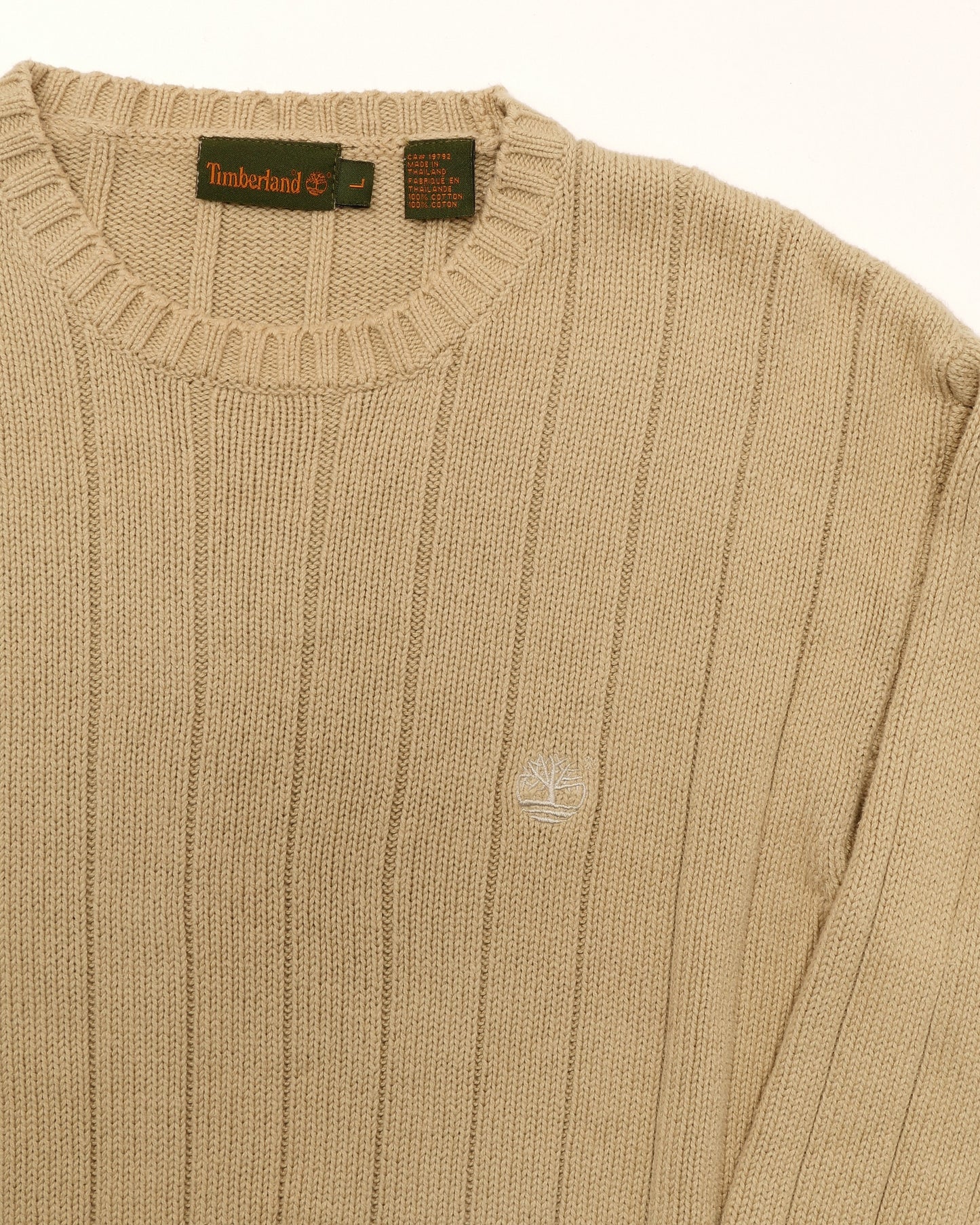 TIMBERLAND / 00's Cotton Knit Sweater -L-