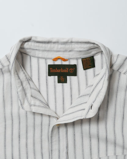 TIMBERLAND / 90's Linen Stripe L/S Shirt -XL-