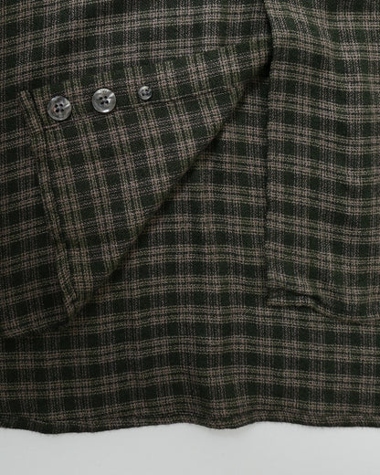 LE COLLEZIONI STRUCTURE / 90’s～00’s Rayon Plaid L/S Shirt -XL-