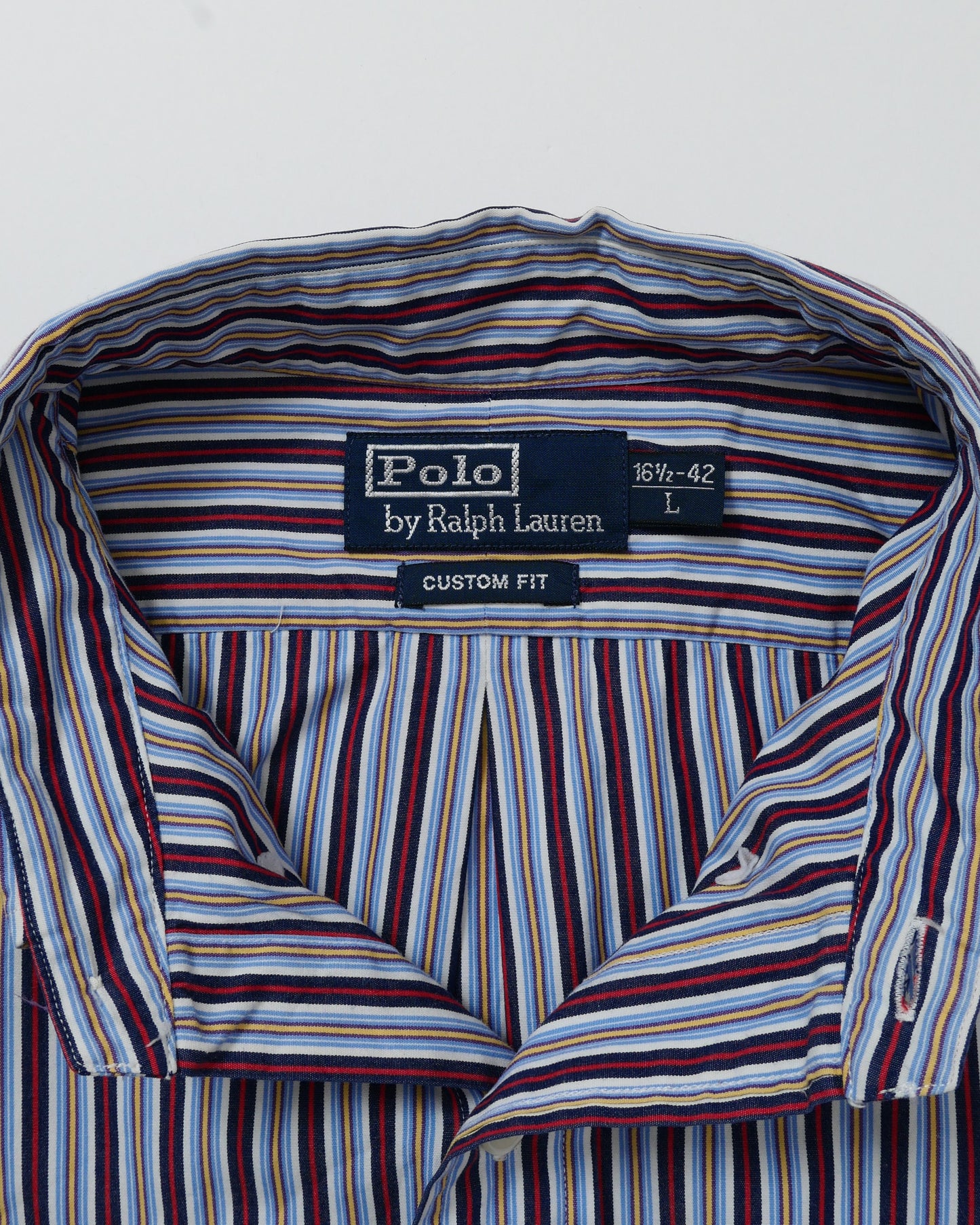 RALPHLAUREN / 90's～ Stripe L/S Shirt -L-