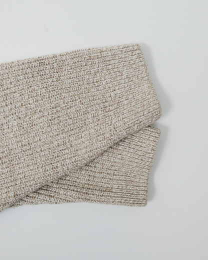 EDDIE BAUER / 90's Henry Neck Cotton Knit "Made in USA" -M-