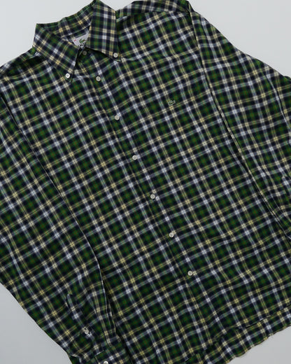 LACOSTE / 90's Check B.D Shirt "Made in FRANCE" -44-