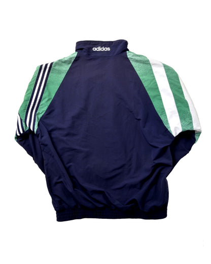 ADIDAS / 80's～90's Stripe Poly Jacket -XL-