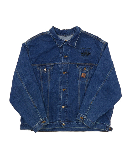 CARHARTT / 90's Denim Jacket 「Des Moines Public Works」 "Made in USA" -4XL-